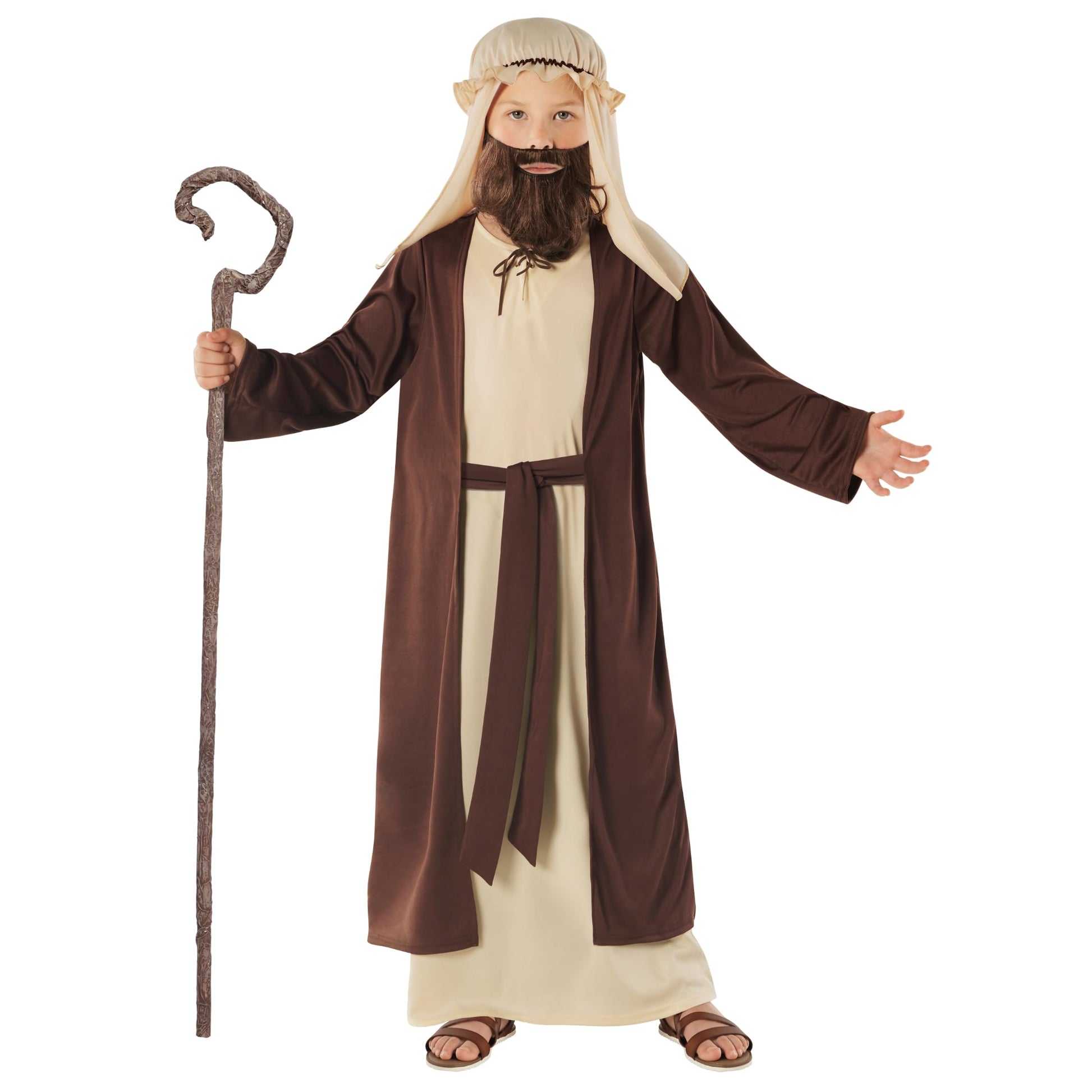 Morph Saint Joseph Costume For Kids, Biblical Costume For Boys, Bible Dress Up Outfit, Religious Role Play, Small