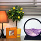 SANDCLE Moving Sand Art 3D Deep Sea Sandscape - 7" Purple Glass Decor