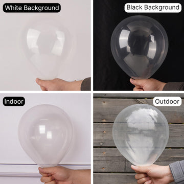 Partywoo Clear Balloons, 50 Pcs 12 Inch Transparent Balloons, Clear Balloons For Balloon Garland Or Balloon Arch As Birthday Party Decorations, Wedding Decorations, Baby Shower Decorations, Clear-Y2