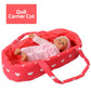 The New York Doll Collection 3-in-1 Baby Doll Stroller Play Set, Pink Hearts, 21x13x26 inches, Metal, Model A149