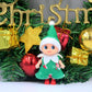 WULEEUPER Tiny Baby Elf Doll | Christmas Miniature Elf Decoration | Newborn Gift | Baby Grow Girl and Boy Elf Dolls (Green Dress)