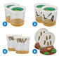 Insect Lore Two Cups Of Live Caterpillars With Butterfly Life Cycle Figurines | Butterfly Habitat Or Kit Refill | Painted Lady Butterflies