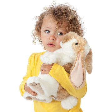 Folkmanis Standing Lop Rabbit Hand Puppet, White, 1 Ea