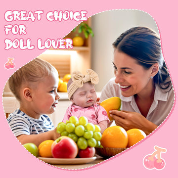 Aori Lifelike Reborn Baby Dolls Real Life Realistic Baby Dolls 20 '' Sleeping Newborn Baby Girl With Cherry Clothes For Girls 3+