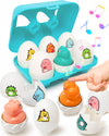 kecristv Easter Egg for Toddlers 1-3, Toddler Easter Basket Stuffers, Montessori Toys for 1 2 3 Year Old Boys Girls, Matching Se