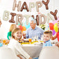 TONIFUL 16 Inch Happy Birthday Decorations Happy Birthday Balloon Banner with Star Balloons Mylar Foil Birthday Party Decoration