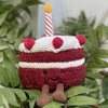 Mualml Birthday Cake Plush, 7.9'' Cute Birthday Stuffed Animal For Girls, Funny Food Plushie, Soft Smile Cake Toy Gift For Kids(
