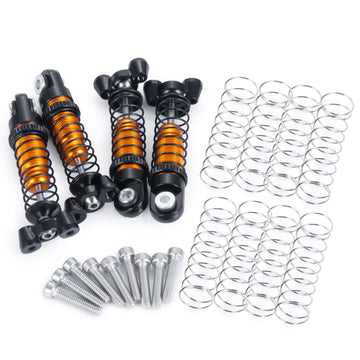 QUPA AM STORE Aluminum Alloy RC Short Shocks Absorber Dampers 35mm 4PCS for Kyosho Mini Z 4x4 1/18 Scale Jimny 1/24 Scale Wrangl