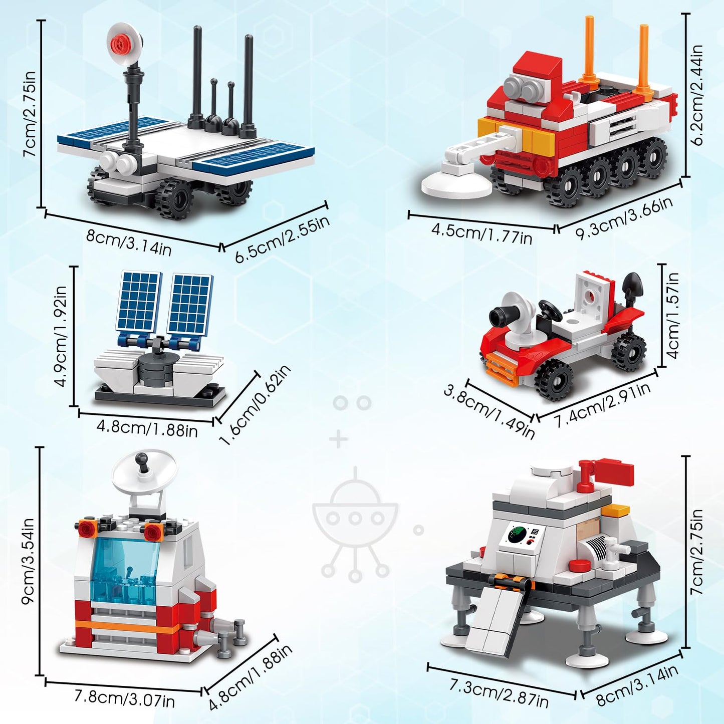 Sitodier Space Exploration Shuttle Toys For 8-12 And 8-14 Years Boys Kids, 1008Pcs 7 Models Aerospace Building Set With Heavy Transport Rocket And Launcher, Educational Construction Toy