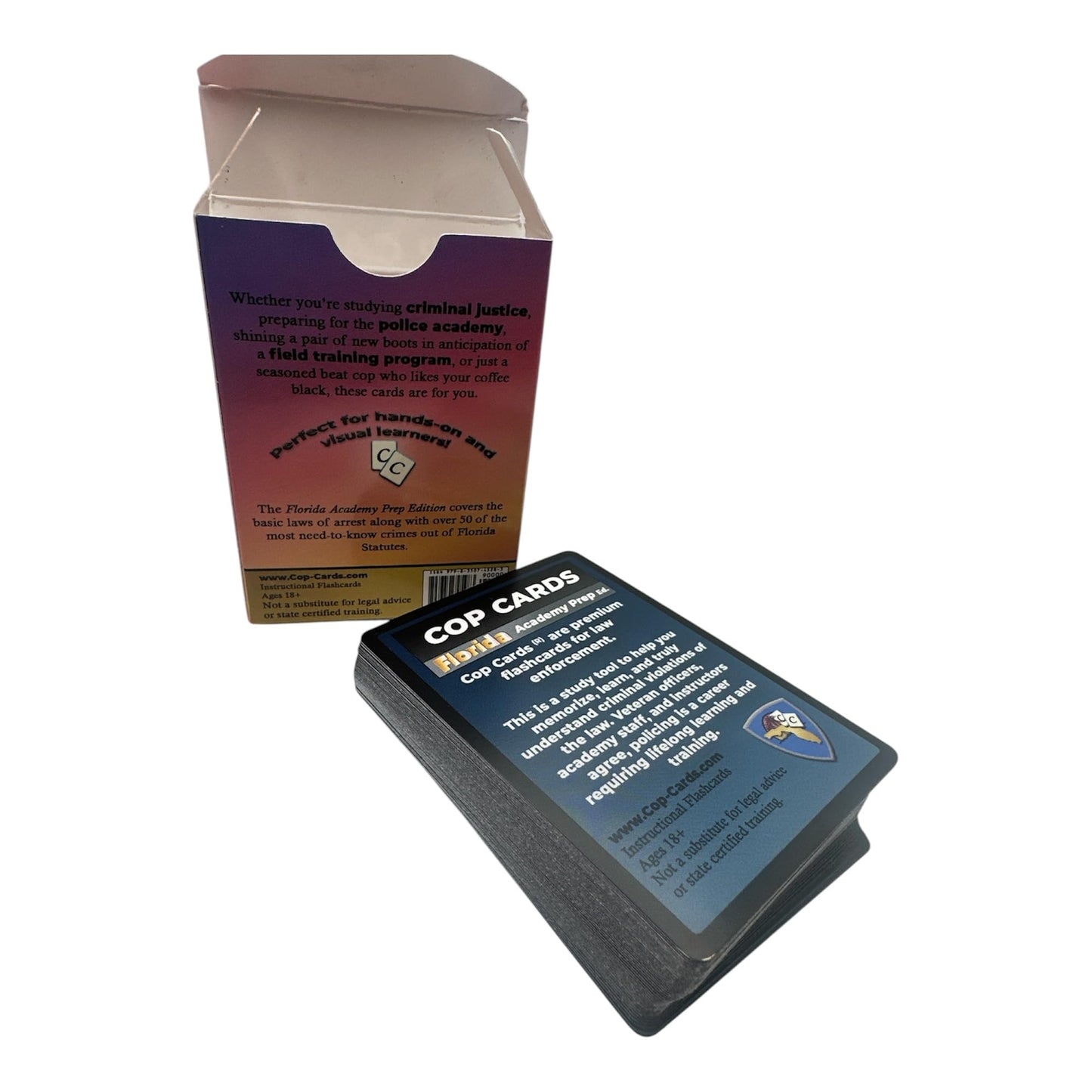 Cop Cards: enhanced Flashcards for Law Enforcement - Learning Aid or Police Gift (Florida Academy Prep Edition)