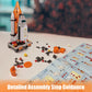 AESGOGO STEM Space Toys Building Set - 566 Pcs Space Shuttle Rocket for Kids Ages 8-14, White, Plastic