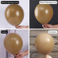 Partywoo Coffee Brown Balloons, 120 Pcs Boho Brown Balloons Different Sizes Pack Of 18 Inch 12 Inch 10 Inch 5 Inch Brown Balloons For Balloon Garland Or Balloon Arch As Party Decorations, Brown-F09