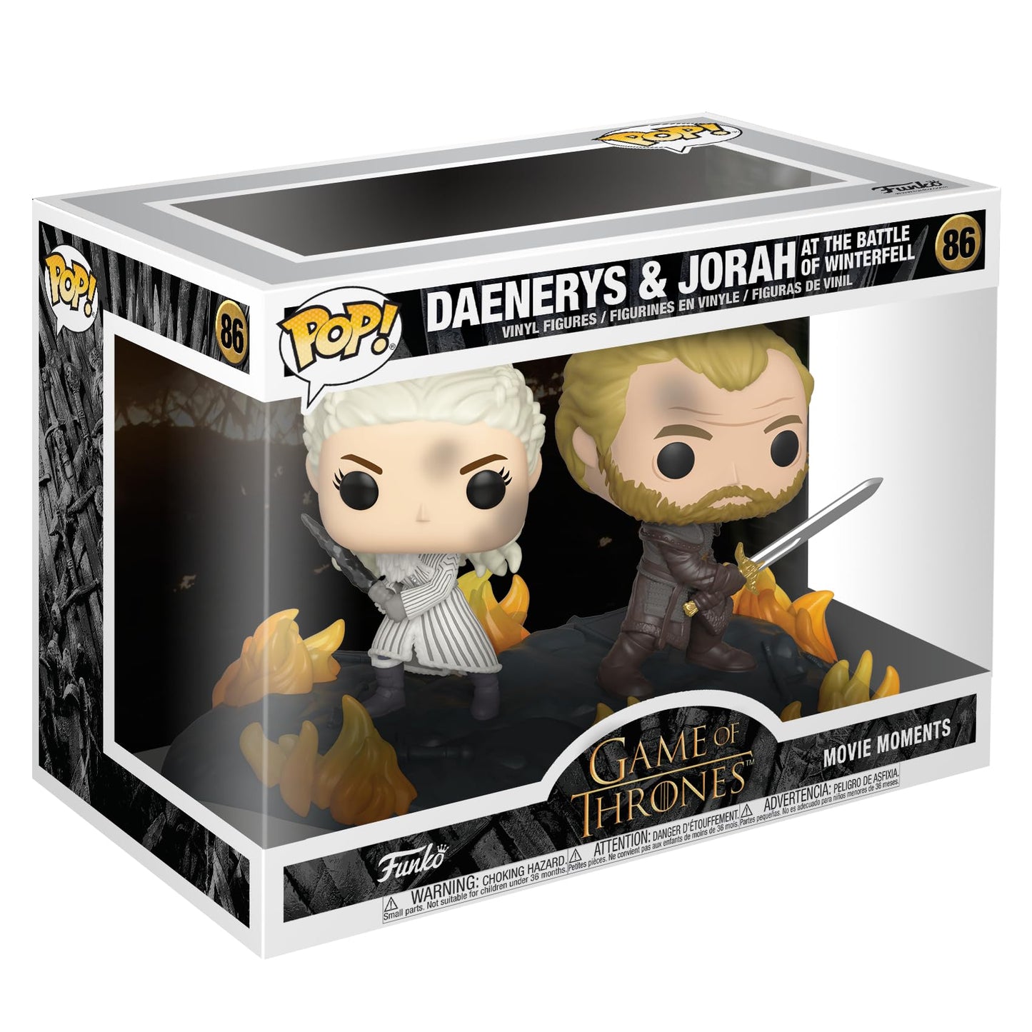 Funko POP! Movie Moment - Game of Thrones Daenerys & Jorah with Swords, Small, Multicolor, Vinyl, Model 44824