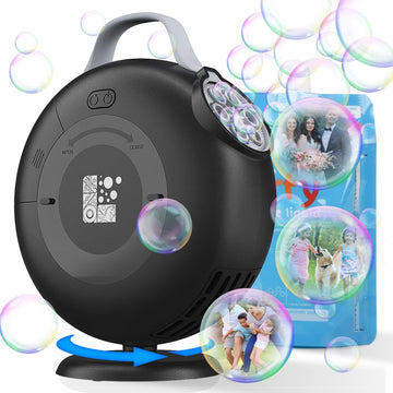 Bubble Machine, Automatic Bubble Blower For Kids Toddlers, 8000+ Bubbles Per Minute, 90 200 Oscillating Electric Plug-In Or Batt