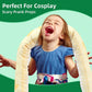 Morismos Giant Snake Stuffed Animal Mommy With Babies, Realistic Stuffed Snakes Plush Toy, 80' Long Yellow Boa Constrictor For Kids, Girls, Boys, 3 Snake Babies, 2 Snake Eggs