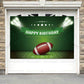 ssailue decor Football Banner – 5x3 ft Vinyl Party Decoration, Green for Birthday Celebrations