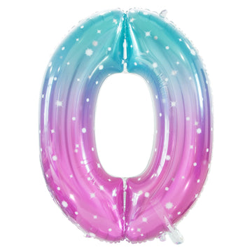 Gifloon Number Balloon Large Number Balloons 40 Inch, Number 0 Balloons For Birthday Party Decorations