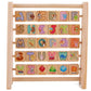 Little Mind Wooden Alphabet Abacus For Kids 3-6 Years | 30-Tile Montessori Learning Toy With Letters, Numbers & Pictures | Stem 