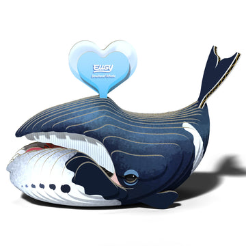 Eugy Bowhead Whale 3D Puzzle, 31 Piece Eco-Friendly Educational Toy Puzzles For Boys, Girls & Kids Ages 6+