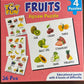 Bricks & Blocks Fruits Jigsaw Puzzle Set | Colorful Fruit Shaped Puzzle | Learning Jigsaw | Montessori Early Learning & Brain De