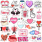 Sushi Valentine Stickers For Kids Adults Love Stickers For Scrapbooking Valentines Day Stickers Waterproof Stickers Bulk(50Pcs)