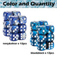 24 Pieces 16mm Marble 6 Sided Dice Round Corner D6 Dice Set Card Game Dice for MTG DND Tenzi Farkle Yahtzee Bunco or Math Learni