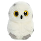 Aurora Round Rolly Pet Hoot Owl Stuffed Animal - White 5 Inches, Polyester, Model 16832 - Adorable On-The-Go Companion