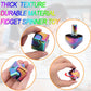 Qlkunla Fidget Cube Spinner Anti-Anxiety Focusing Fidget Toys Edc Fidgets Spinner 4-In-1 Toy Metallic Focus Toy Cube Finger Top Desktop Adhd Stress Relieve Toys For Kids And Adults (Rainblow)