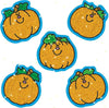 Carson Dellosa 75 Pumpkin Glitter Stickers, 3 Sheets of Incentives for Fall Crafts, Halloween, Scrapbooking, Teacher Planner, Re