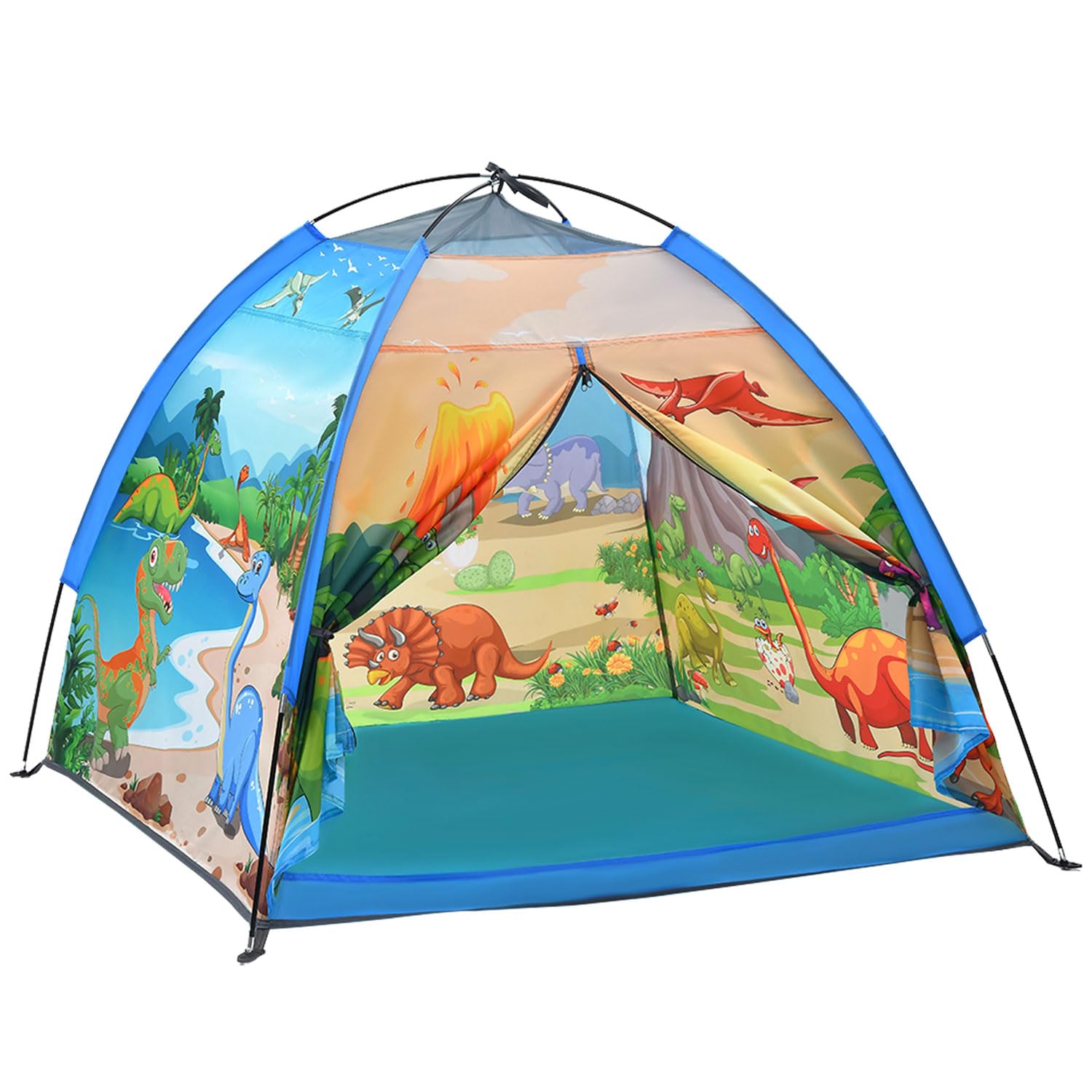 Mnagant Kids Play Tents the World of Dinosaurs Tents for Kids Indoor/Outdoor fun  Dinosaurs Dome Playhouse for Boys & Girls Durable and Breathable enhanced Material  Perfect Kids Gift- 47 x 47 x 43