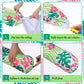 Soulchen 4 Pack Inflatable Pool Noodles Soft Fabric Covered 54'' Large Swim Noodles for mature-themeds Hawaii Tropical Palm Leaves enhanced Buoyancy for Pool Swimming Floating Beach Party Decor (Mixed)
