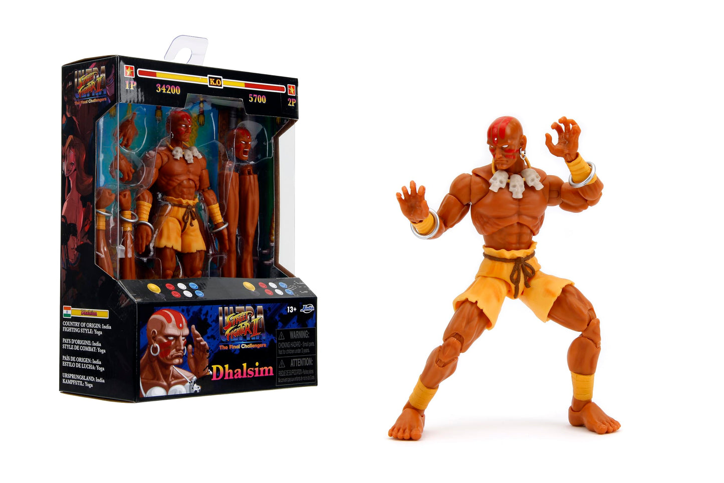 Street Fighter 6'' Dhalsim Action Figure, Toys For Kids And Adults