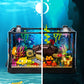 SEMKY Turtle Building Blocks Set, 753 Pieces, LED Lights, Plastic, 9.4" x 5" x 6", Creative Sea Animal Model for Kids and Adults
