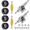 8 Pcs Fingerboard Bearing Wheels Standard Fingerboard Tool Fingerboard Cnc Lathed Bearing Wheels Fingerboard Screwdriver And 2 P