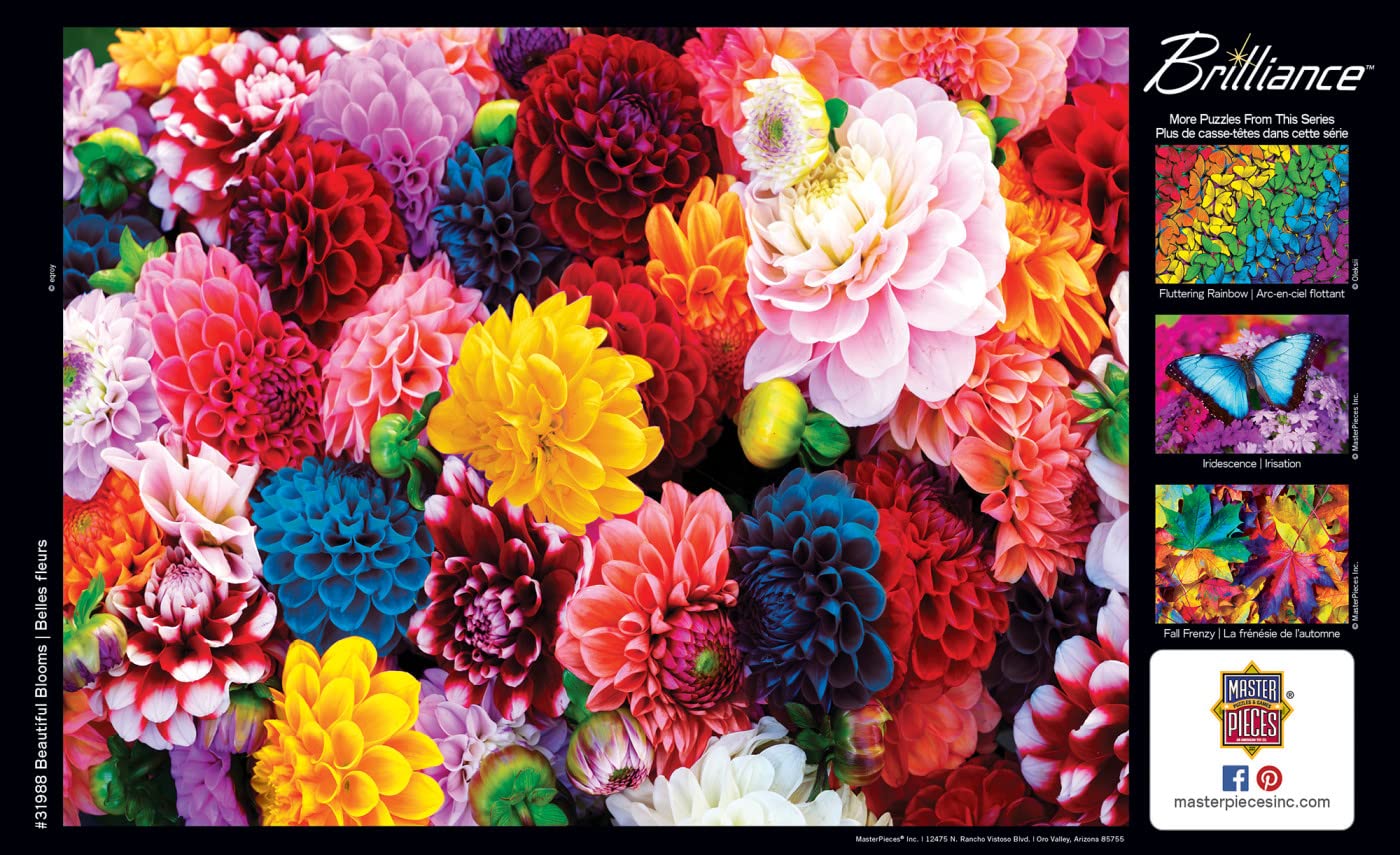 MasterPieces 550 Piece Jigsaw Puzzle - Beautiful Blooms - 18"x24" - Paper - Model 81454