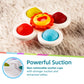 Likee Strong Suction Cup Fidget Spinnerz Sensory Bath Toys For Baby 6 12 18 Months Airplane Car Travel Table & Window Toys For 1 2 Year Old Toddler Boys And Girls (Farm)