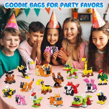 Insoon 30 Pack Party Favors For Easter Gift, 750 Pcs Animals Building Block Toy For Goodie Bag Stuffers, Classroom Student Prizes Children'S Day Birthday For Kids Boys Girls Ages 6-12+