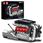 Mould King 10203 V8 Engine Building Blocks Sets  V8 Engine Model kit That Run  Build Your Own STEM Model Engine  Physical Science Experiment Model  Best STEM Toy Gifts for Kids/mature-themed(1169+PCS)