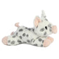 Aurora® Mini Flopsie™ Spotted Piglet Stuffed Animal - 8" White Polyester, Model 31743 - Adorable Playful Companion