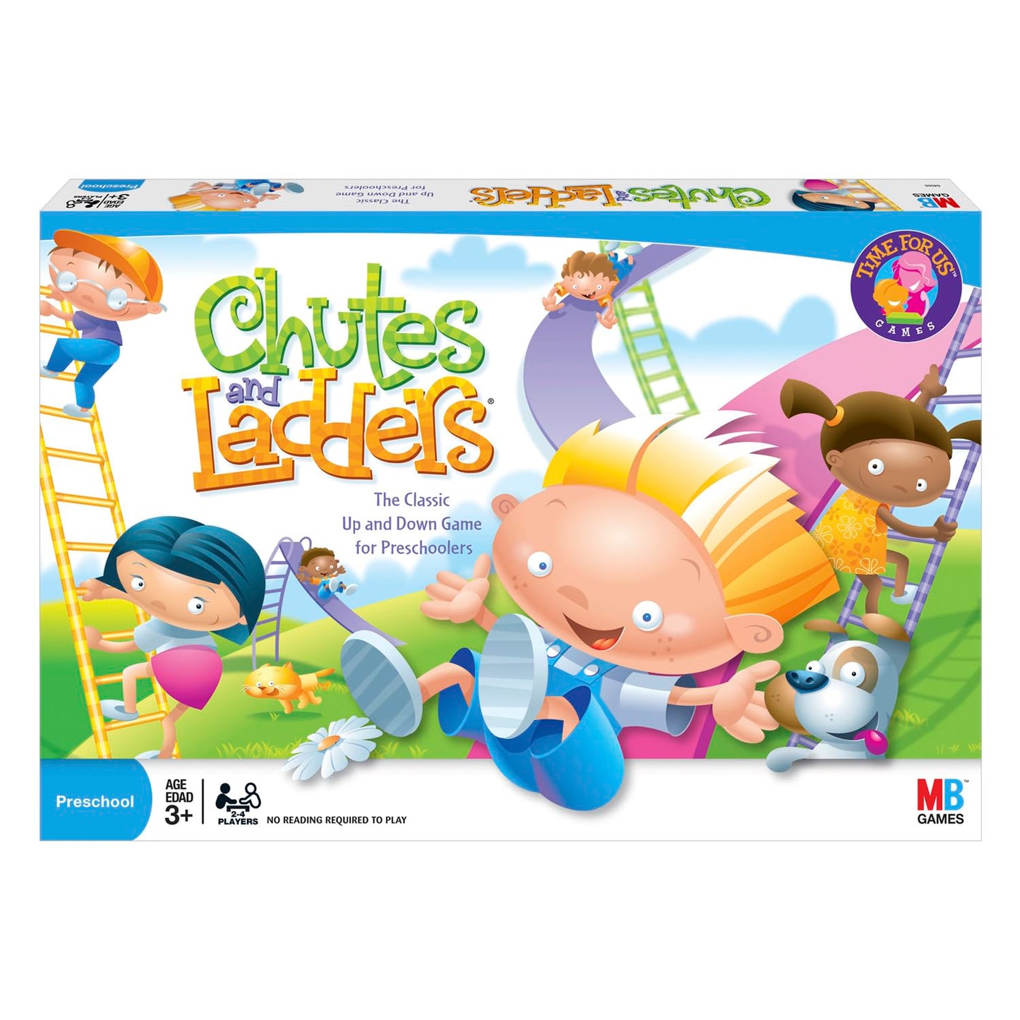 Hasbro Gaming Chutes and Ladders Board Game for 2-4 Players, Ages 3+, Multicolor, Plastic, Model 4555 S5