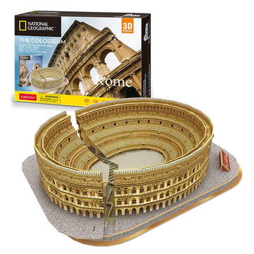 3D Puzzle - Puzzles For Kids Ages 8-10 - National Geographic Italy Rome Colosseum Toys For Girls & Boys - Art Stem Projects For Kids Ages 8-12 - Classroom Decorations, 131 Pieces