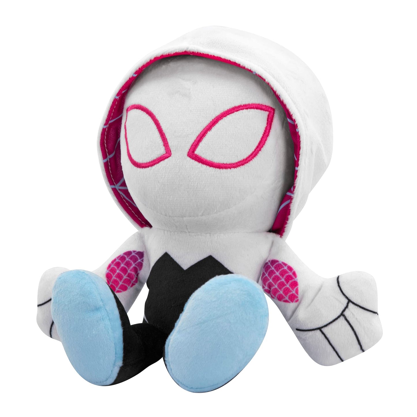 Bleacher Creatures Marvel Ghost Spider (Spider-Gwen) 8 Kuricha Sitting Plush- Soft Chibi Inspired Toy