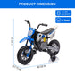 Garveelife 12V Kids Motorcycle, Electric Dirt Bike With Traning Wheels, Twist Grip Throttle, 3Mph Max Speed And Music, Ride On M