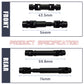 HOPLEX Stainless Steel Drive Shaft with Black Coating Front Rear Center Driveshafts for 1/18th TRX4M Defender Bronco RC Crawler