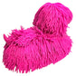 Zugar Land Soft Shaggy Puffer Dog Toy (1 Pink) (8'' X 5'') Rubber. Filled With Air For A Fun Squishy Stretchy Fidget Experience.