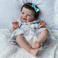 Ksbd Realistic Reborn Baby Dolls, 18 Inch Sweet Smile Eyes Open Newborn Baby Dolls Girl, Soft Vinyl Real Life Baby Dolls With We