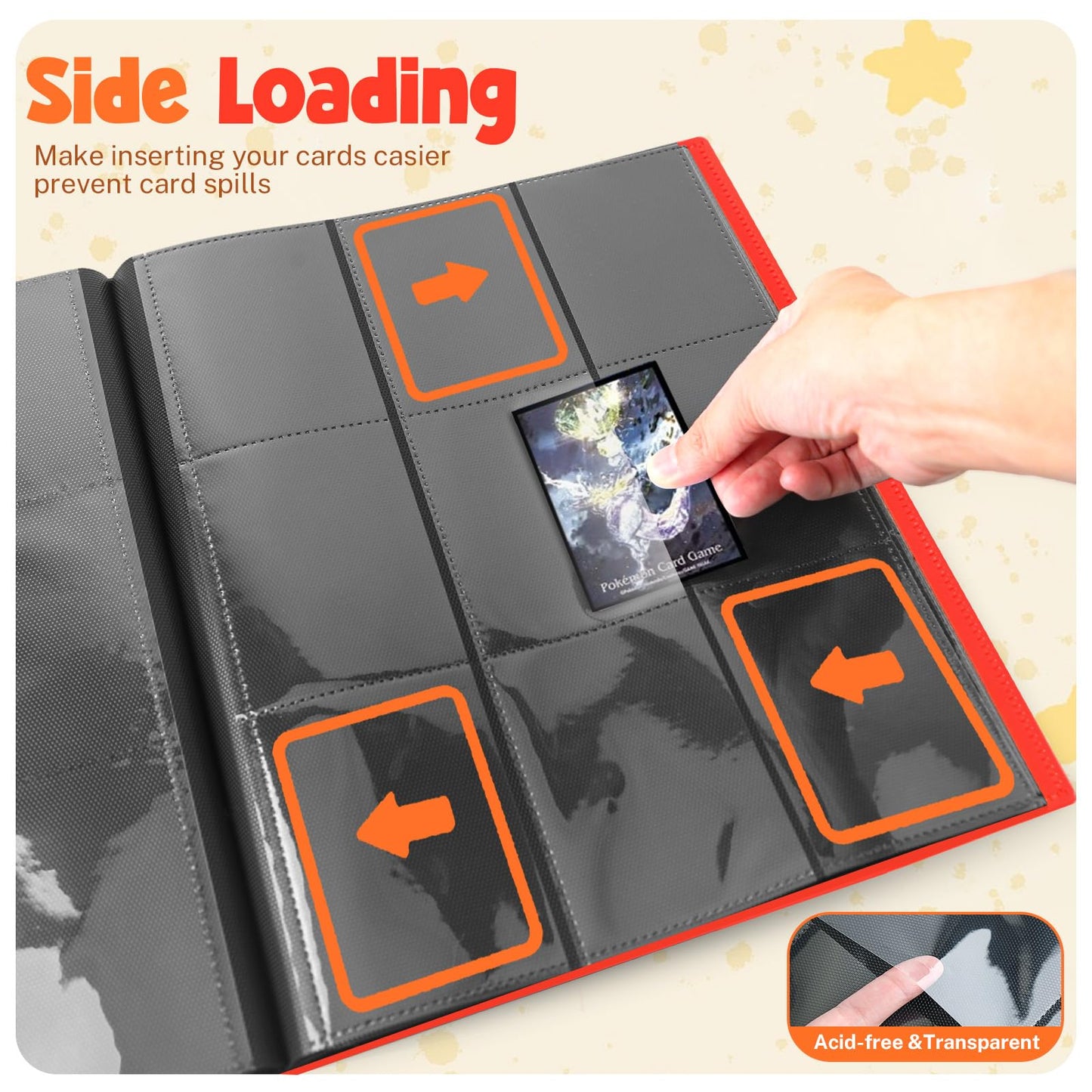 Card Binder  9 Pocket Trading Card Album Folder 20 Pages  360 Card Capacity Sports Card Binder  enhanced Card Binders Compatible with MTG  TCG  Baseball Cards (Red)