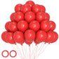 Voircoloria 105Pcs Red Balloons 12Inch Party Latex Balloons For Valentine'S Day Birthday Christmas Baby Shower Wedding Anniversa