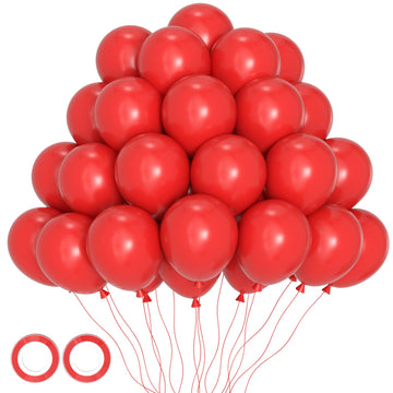 Voircoloria 105Pcs Red Balloons 12Inch Party Latex Balloons For Valentine'S Day Birthday Christmas Baby Shower Wedding Anniversa