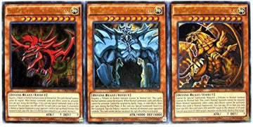 Konami Yugioh Legendary Decks Ii Ultra Rare Yugi'S God Card Set Ldk2-Ens01, Ldk2-Ens02 & Ldk2-Ens03